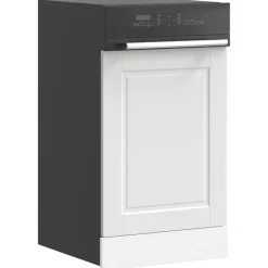 vidaXL Diskmaskinspanel Porto vit 45x1,5x57 cm konstruerat trä