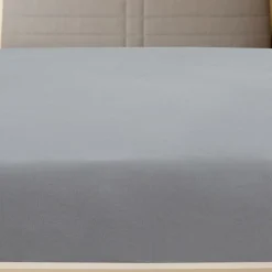 vidaXL Dra-på-lakan jersey grå 90x200 cm bomull