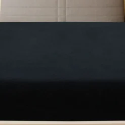 Outlet vidaXL Dra-på-lakan jersey 90x200 cm bomull Svart