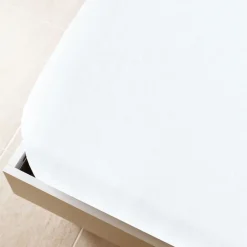 Clearance vidaXL Dra-på-lakan jersey 90x200 cm bomull Vit