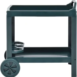 vidaXL Drinkvagn grön 69x53x72 cm plast