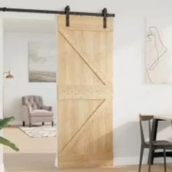 New vidaXL Dörr NARVIK 80 x 210 cm Massiv furuträdörr Naturfärg