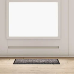 vidaXL Dörrmatta Ljusgrå 60 x 40 x 1.2 cm Teddytyg