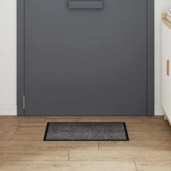 vidaXL Dörrmatta Ljusgrå 60 x 40 x 1.2 cm Teddytyg