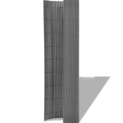 vidaXL Dubbelsidigt insynsskydd PVC 90x300 cm grå