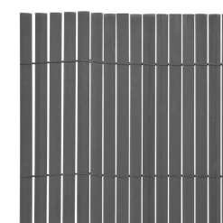vidaXL Dubbelsidigt insynsskydd PVC 90x300 cm grå