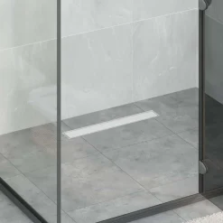 Online vidaXL Duschavlopp 2-i-1 med 360° Siphon 54 x 11 x 9,5 cm Silver