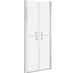 Discount vidaXL Duschdörr frostad ESG 71x190 cm Silver