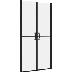 Online vidaXL Duschdörr frostad ESG (68-71)x190 cm Svart