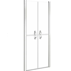 Hot vidaXL Duschdörr klar ESG 71x190 cm Silver