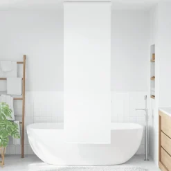 New vidaXL Duschrullgardin med kassett 60x240 cm tyg bredd 56 cm Vit