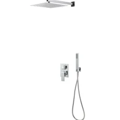 Clearance vidaXL Duschsystem rostfritt stål 201 Silver