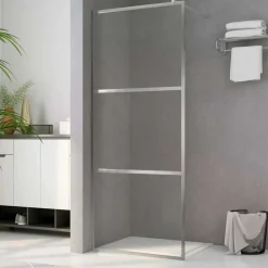 vidaXL Duschvägg med klart ESG-glas 80x195 cm