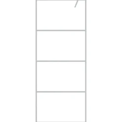 Sale vidaXL Duschvägg 80x195 cm klart ESG-glas Silver