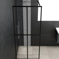 vidaXL Duschvägg till duschkabin härdat klart glas 80x195 cm