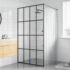 Sale vidaXL Duschvägg till duschkabin härdat klart glas 80x195 cm Transparent