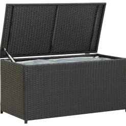 vidaXL Dynbox konstrotting 100x50x50 cm svart