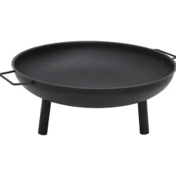 Discount vidaXL Eldstad 67,5x58x22,5 cm stål Svart