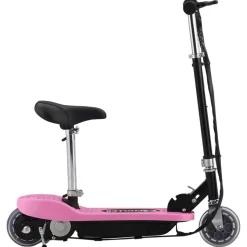 vidaXL Elektrisk sparkcykel med sadel 120 W rosa