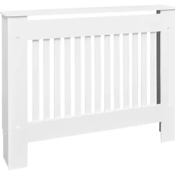 vidaXL Elementskydd MDF 112 cm vit