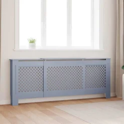 vidaXL Elementskydd MDF grå 205 cm