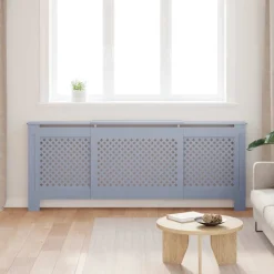 vidaXL Elementskydd MDF grå 205 cm