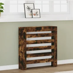 Clearance vidaXL Elementskydd 78x20x82 cm konstruerat trä Rökfärgad ek