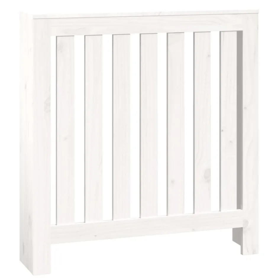 Clearance vidaXL Elementskydd 79,5x19x84 cm massiv furu Vit