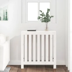 Clearance vidaXL Elementskydd 79,5x19x84 cm massiv furu Vit