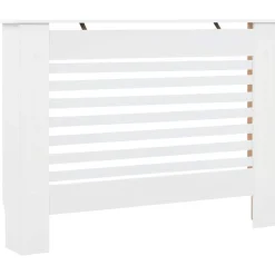 vidaXL Elementskydd vit 112x19x81,5 cm MDF