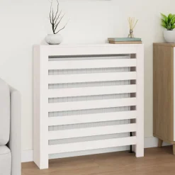 vidaXL Elementskydd Vit 79,5x19x84 cm massiv furu