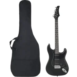 Outlet vidaXL Elgitarr för nybörjare med väska 4/4 39" Svart