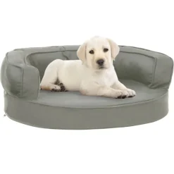 Sale vidaXL Ergonomisk hundmadrass 60x42 cm linnelook Grå