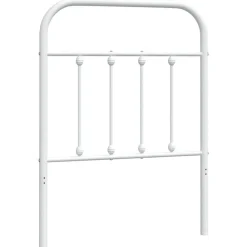 vidaXL Ersättningsgavel metall vit 75 cm