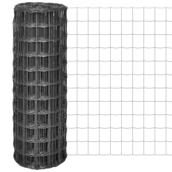 vidaXL Eurofence stål 10x0,8 m grå