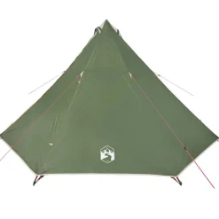vidaXL Familjetält tipi 8 personer grön vattentätt