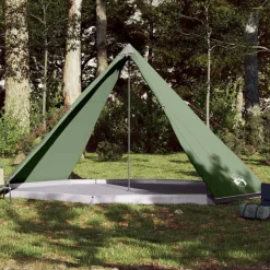 vidaXL Familjetält tipi 8 personer grön vattentätt
