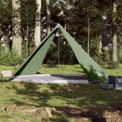 vidaXL Familjetält tipi 8 personer grön vattentätt