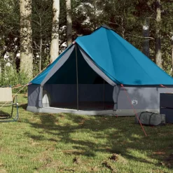 Sale vidaXL Familjetält tipi 6 personer vattentätt Blå