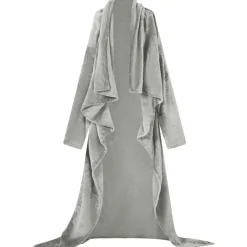 vidaXL Filt-hoodie Grå F Flanell