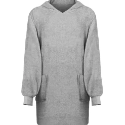 Hot vidaXL Filt-hoodie KINN L Bomull Grå