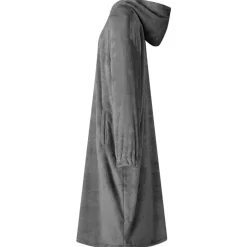 Clearance vidaXL Filt-hoodie s Flanell Mörkgrå