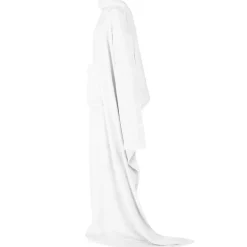 Hot vidaXL Filt-hoodie F Flanell Vit