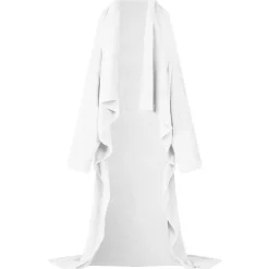 Hot vidaXL Filt-hoodie F Flanell Vit
