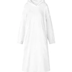 Best vidaXL Filt-hoodie s Flanell Vit