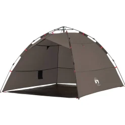 New vidaXL Fisketält 4 personer snabbrest Brun