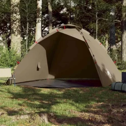 New vidaXL Fisketält 4 personer snabbrest Brun