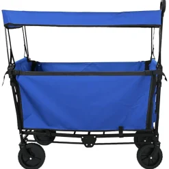 vidaXL Fällbar handvagn Svart 105 x 56.5 x 116 cm Oxford tyg