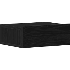 vidaXL Flytande nattduksbord svart ek 40x32x15 cm konstruerat trä