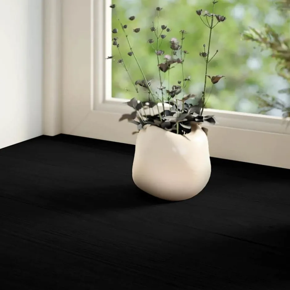 Clearance vidaXL Fönsterbänkar 2 st 70x15x2 cm massiv ek Mörkbrun